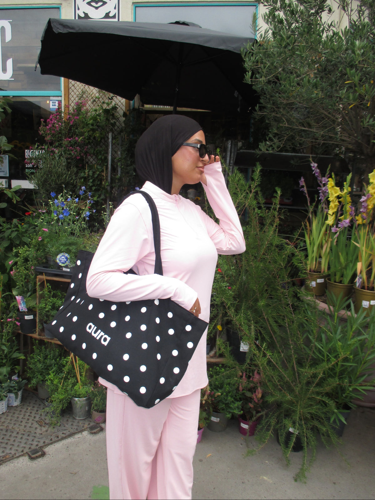 Tote Bag AURA à pois Viral I Format Oversize I Édition limitée